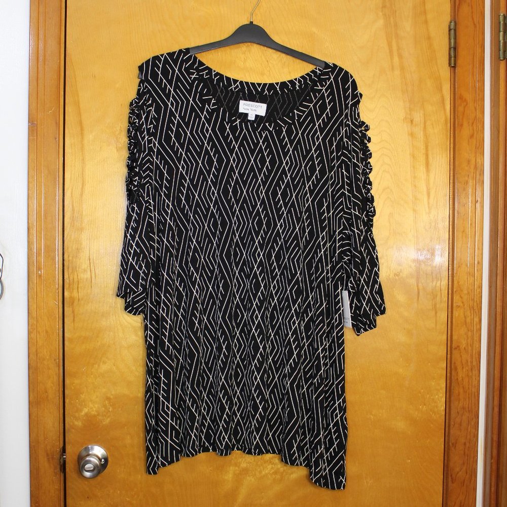 NWT - Prescott New York Jersey Knit Tunic Top 5X